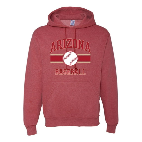 Wild Bobby City of Arizona Baseball Fantasy Fan Sports Unisex Hoodie Sweatshirt, Vintage Heather Red, Medium