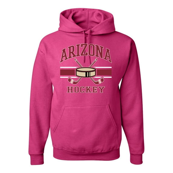 Wild Bobby City of Arizona Hockey Fantasy Fan Sports Unisex Hoodie Sweatshirt, Fuschia, Small