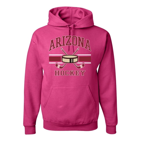 Wild Bobby City of Arizona Hockey Fantasy Fan Sports Unisex Hoodie Sweatshirt, Fuschia, XX-Large