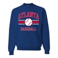 thumbnail image 1 of Wild Bobby City of Atlanta Baseball Fantasy Fan Sports Unisex Crewneck Sweatshirt, Royal, Medium, 1 of 6