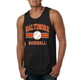 thumbnail image 1 of Wild Bobby City of Baltimore Baseball Fantasy Fan Sports Men's Tank Top, Black, Large, 1 of 6