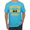 thumbnail image 1 of Wild Bobby City of Boston Hockey Fantasy Fan Sports Men's T-Shirt, Light Turquoise, Medium, 1 of 5