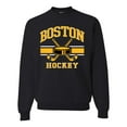 thumbnail image 1 of Wild Bobby City of Boston Hockey Fantasy Fan Sports Unisex Crewneck Sweatshirt, Black, XX-Large, 1 of 5