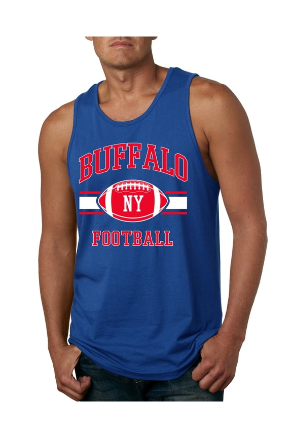 , City of Buffalo BUF American Football Fantasy Fan Sports Mens Graphic Tank Top, Royal, 3XL