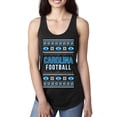 thumbnail image 1 of Wild Bobby City of Carolina CAR American Football Fantasy Fan Sports Women Racerback Tank Top, Black, Medium, 1 of 6