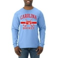 thumbnail image 1 of Wild Bobby City of Carolina Hockey Fantasy Fan Sports Men's Long Sleeve Shirt, Light Blue, 3X-Large, 1 of 5