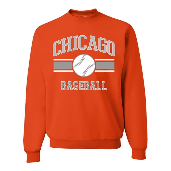 Wild Bobby City of Chicago CHI American Baseball Fantasy Fan Sports Unisex Crewneck Sweatshirt, Orange, Small