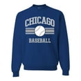 thumbnail image 1 of Wild Bobby City of Chicago CHI American Baseball Fantasy Fan Sports Unisex Crewneck Sweatshirt, Royal, 3X-Large, 1 of 6