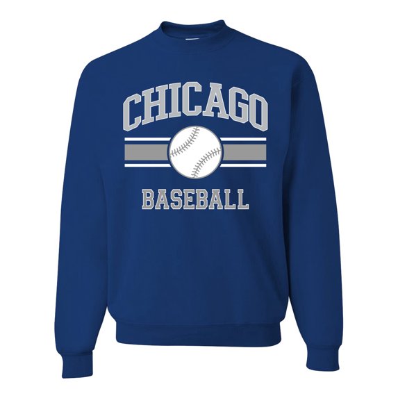Wild Bobby City of Chicago CHI American Baseball Fantasy Fan Sports Unisex Crewneck Sweatshirt, Royal, 3X-Large