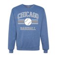 thumbnail image 1 of Wild Bobby City of Chicago CHI American Baseball Fantasy Fan Sports Unisex Crewneck Sweatshirt, Vintage Heather Blue, Large, 1 of 6
