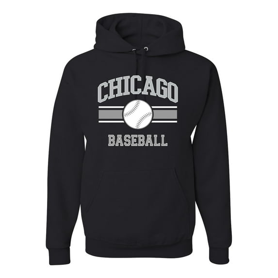 Wild Bobby City of Chicago CHI American Baseball Fantasy Fan Sports Unisex Hoodie Sweatshirt, Black, Medium