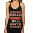thumbnail image 1 of Wild Bobby City of Cincinnati CIN American Football Fantasy Fan Sports Women Tri-Blend Racerback Tank Top, Vintage Black, Medium, 1 of 6
