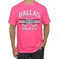 thumbnail image 1 of Wild Bobby City of Dallas Hockey Fantasy Fan Sports Men's T-Shirt, Neon Pink, X-Large, 1 of 5