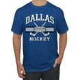 thumbnail image 1 of Wild Bobby City of Dallas Hockey Fantasy Fan Sports Men's T-Shirt, Royal, Small, 1 of 5