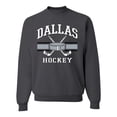 thumbnail image 1 of Wild Bobby City of Dallas Hockey Fantasy Fan Sports Unisex Crewneck Sweatshirt, Charcoal, Small, 1 of 5