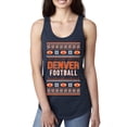 thumbnail image 1 of Wild Bobby City of Denver DEN American Football Fantasy Fan Sports Women Racerback Tank Top, Navy, Medium, 1 of 6