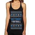 thumbnail image 1 of Wild Bobby City of Detroit DET American Football Fantasy Fan Sports Women Tri-Blend Racerback Tank Top, Vintage Black, Large, 1 of 6