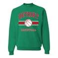 thumbnail image 1 of Wild Bobby City of Detroit DET Basketball Fantasy Fan Sports Unisex Crewneck Sweatshirt, Kelly, 4X-Large, 1 of 5