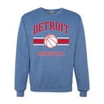 thumbnail image 1 of Wild Bobby City of Detroit DET Basketball Fantasy Fan Sports Unisex Crewneck Sweatshirt, Vintage Heather Blue, Medium, 1 of 5