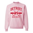 thumbnail image 1 of Wild Bobby City of Detroit Hockey Fantasy Fan Sports Unisex Crewneck Sweatshirt, Light Pink, 3X-Large, 1 of 5