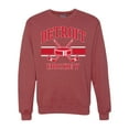 thumbnail image 1 of Wild Bobby City of Detroit Hockey Fantasy Fan Sports Unisex Crewneck Sweatshirt, Vintage Heather Red, Small, 1 of 5