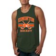 thumbnail image 1 of Wild Bobby City of Edmonton Hockey Fantasy Fan Sports Men's Tank Top, Forest Green, 3X-Large, 1 of 5