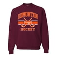 thumbnail image 1 of Wild Bobby City of Edmonton Hockey Fantasy Fan Sports Unisex Crewneck Sweatshirt, Maroon, X-Large, 1 of 5