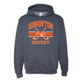 thumbnail image 1 of Wild Bobby City of Edmonton Hockey Fantasy Fan Sports Unisex Hoodie Sweatshirt, Vintage Heather Navy, 3X-Large, 1 of 5