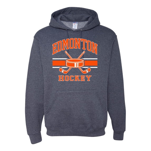 Wild Bobby City of Edmonton Hockey Fantasy Fan Sports Unisex Hoodie Sweatshirt, Vintage Heather Navy, 3X-Large