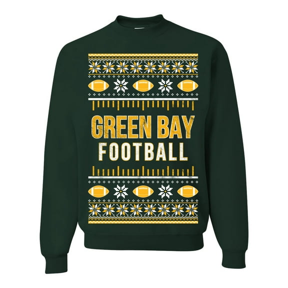 Wild Bobby City of Green Bay GB American Football Fantasy Fan Sports Unisex Crewneck Sweatshirt, Forest Green, XX-Large