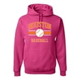 thumbnail image 1 of Wild Bobby City of Houston Baseball Fantasy Fan Sports Unisex Hoodie Sweatshirt, Fuschia, Large, 1 of 6