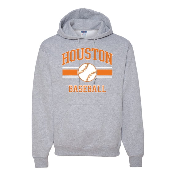 Wild Bobby City of Houston Baseball Fantasy Fan Sports Unisex Hoodie Sweatshirt, Heather Grey, X-Large