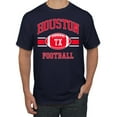 thumbnail image 1 of Wild Bobby City of Houston HOU American Football Fantasy Fan Sports Men's Graphic T-Shirt, Navy, Large, 1 of 3