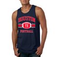 thumbnail image 1 of Wild Bobby City of Houston HOU American Football Fantasy Fan Sports Mens Graphic Tank Top, Navy, Medium, 1 of 3