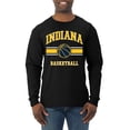 thumbnail image 1 of Wild Bobby City of Indiana IND Basketball Fantasy Fan Sports Mens Long Sleeve Shirt, Black, X-Large, 1 of 5