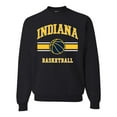 thumbnail image 1 of Wild Bobby City of Indiana IND Basketball Fantasy Fan Sports Unisex Crewneck Sweatshirt, Black, Small, 1 of 5