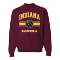 thumbnail image 1 of Wild Bobby City of Indiana IND Basketball Fantasy Fan Sports Unisex Crewneck Sweatshirt, Maroon, Medium, 1 of 5