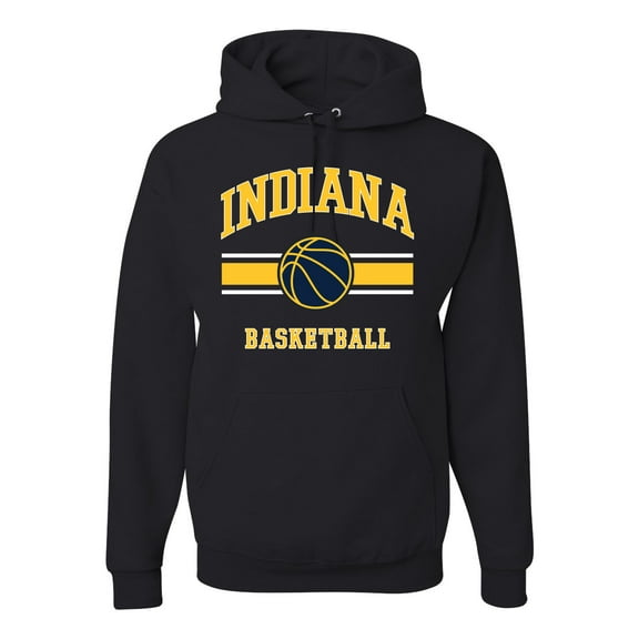 Wild Bobby City of Indiana IND Basketball Fantasy Fan Sports Unisex Hoodie Sweatshirt, Black, Small