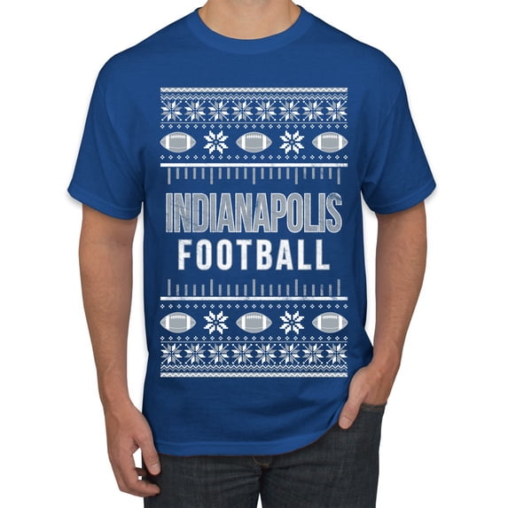 Wild Bobby City of Indianapolis IND American Football Fantasy Fan Sports Men T-Shirt, Royal, Large