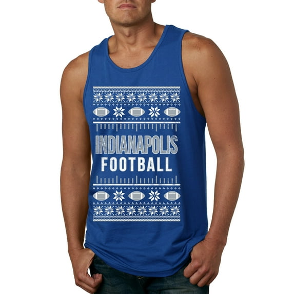 Wild Bobby City of Indianapolis IND American Football Fantasy Fan Sports Men Tank Top, Royal, Large