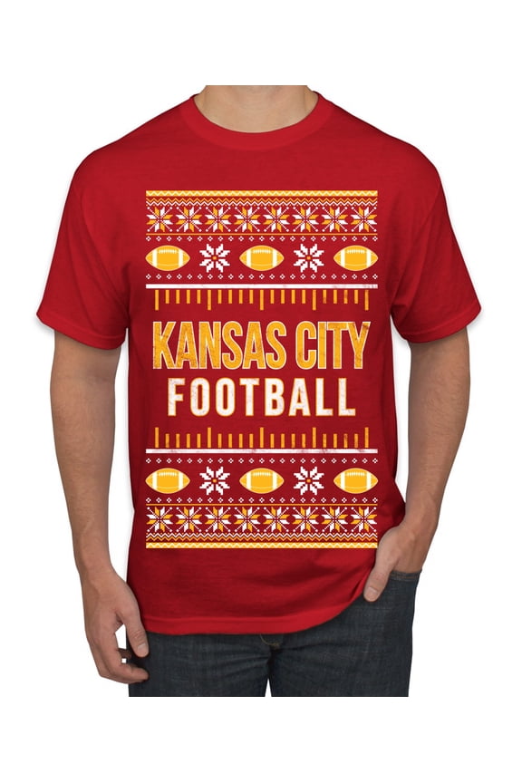 City of Kansas City KC American Football Fantasy Fan Sports Men T-Shirt, Red, Small
