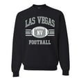 thumbnail image 1 of Wild Bobby City of Las Vegas LAV American Football Fantasy Fan Sports Unisex Crewneck Graphic Sweatshirt, Black, X-Large, 1 of 3