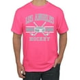thumbnail image 1 of Wild Bobby City of Los Angeles Hockey Fantasy Fan Sports Men's T-Shirt, Neon Pink, XX-Large, 1 of 5