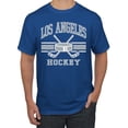 thumbnail image 1 of Wild Bobby City of Los Angeles Hockey Fantasy Fan Sports Men's T-Shirt, Royal, 5X-Large, 1 of 5