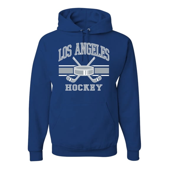 Wild Bobby City of Los Angeles Hockey Fantasy Fan Sports Unisex Hoodie Sweatshirt, Royal, Small