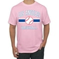 thumbnail image 1 of Wild Bobby City of Los Angeles LA Baseball Fantasy Fan Sports Men's T-Shirt, Light Pink, X-Large, 1 of 6