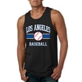 thumbnail image 1 of Wild Bobby City of Los Angeles LA Baseball Fantasy Fan Sports Men's Tank Top, Black, Small, 1 of 6