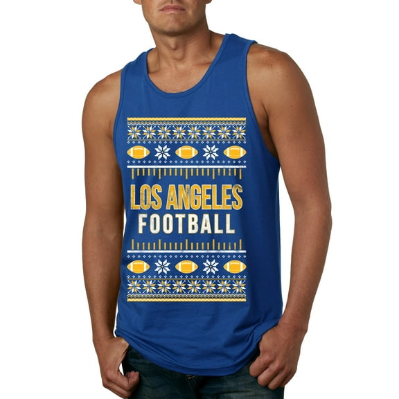 Wild Bobby City of Los Angeles LAR American Football Fantasy Fan Sports Men Tank Top, Royal, Large