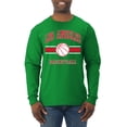 thumbnail image 1 of Wild Bobby City of Los Angeles LAR Basketball Fantasy Fan Sports Mens Long Sleeve Shirt, Kelly, 3X-Large, 1 of 5
