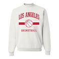 thumbnail image 1 of Wild Bobby City of Los Angeles LAR Basketball Fantasy Fan Sports Unisex Crewneck Sweatshirt, White, 3X-Large, 1 of 5